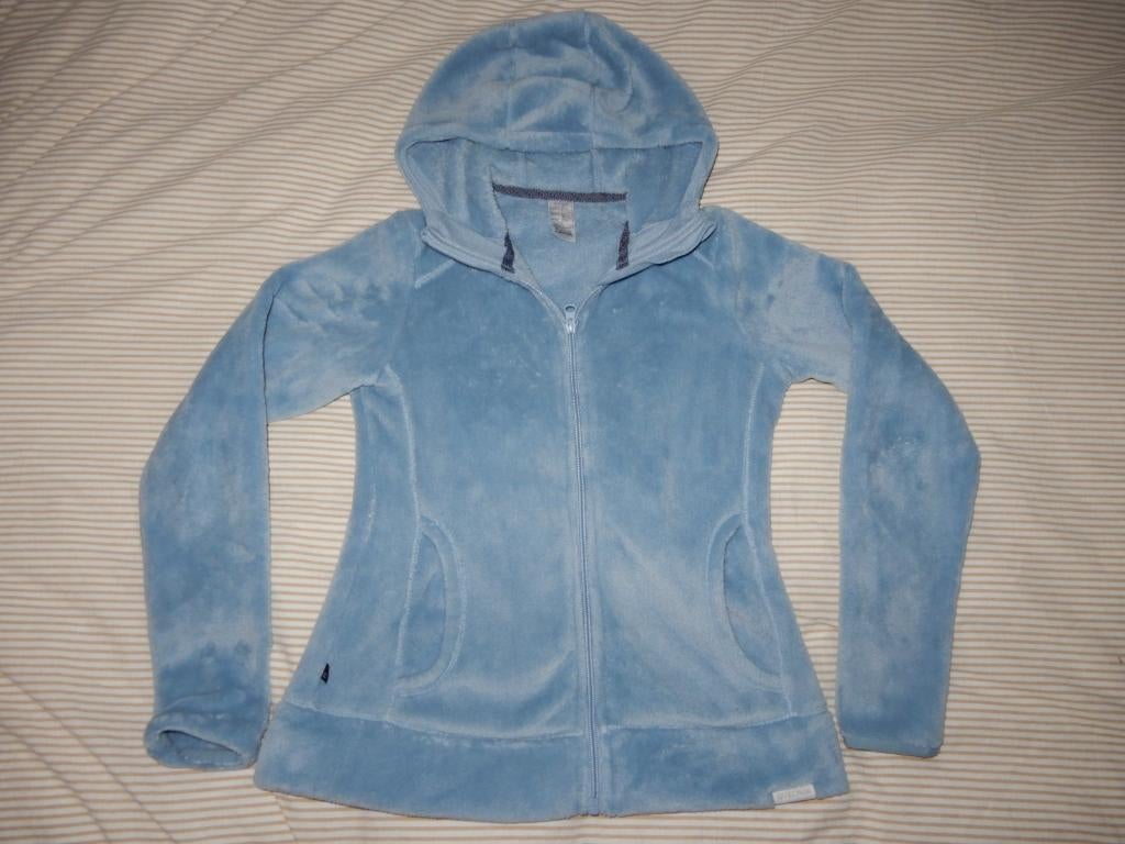 Teddy fleece jas / vest lichtblauw 146 / 152 Decathlon, Kinderen en Baby's, Kinderkleding | Maat 146, Decathlon, Zo goed als nieuw