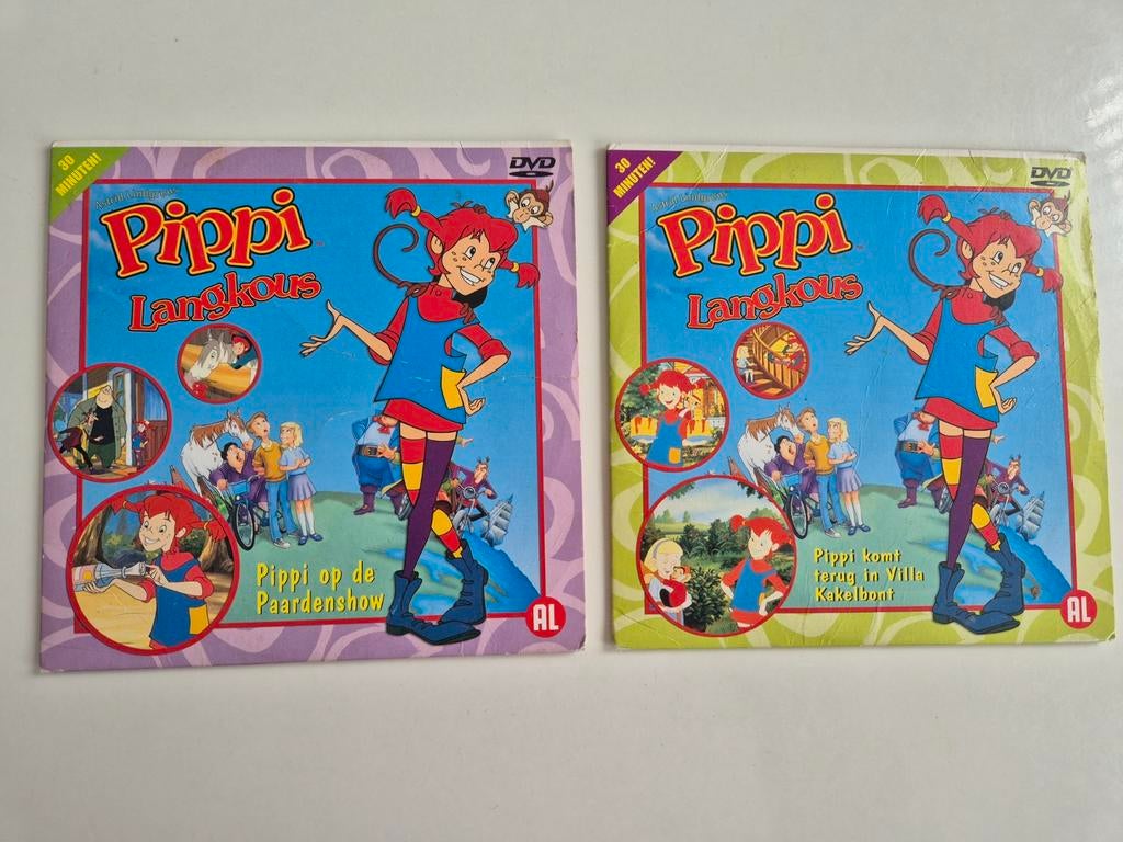 Pippi Langkous dvds - Pippi op de Paardenshow & Terug in Vi, Avontuur, Gebruikt, Alle leeftijden, Ophalen of Verzenden