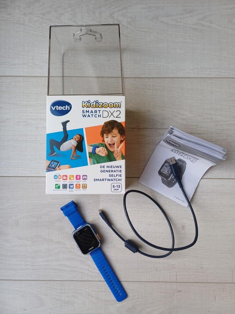 Vtech Kidizoom smart watch in blauwe kleur te koop!, Ophalen, Zo goed als nieuw