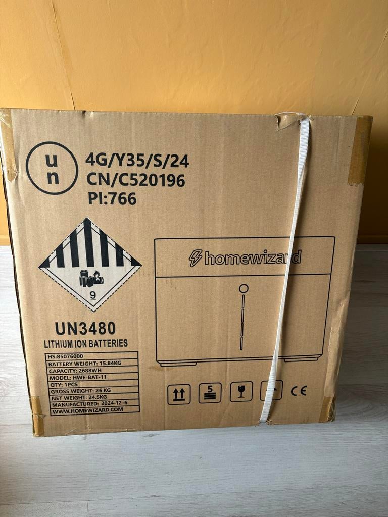 Nieuwe Homewizard stapelbare thuisbatterij + P1 meter, Ophalen of Verzenden, Nieuw, Overige typen