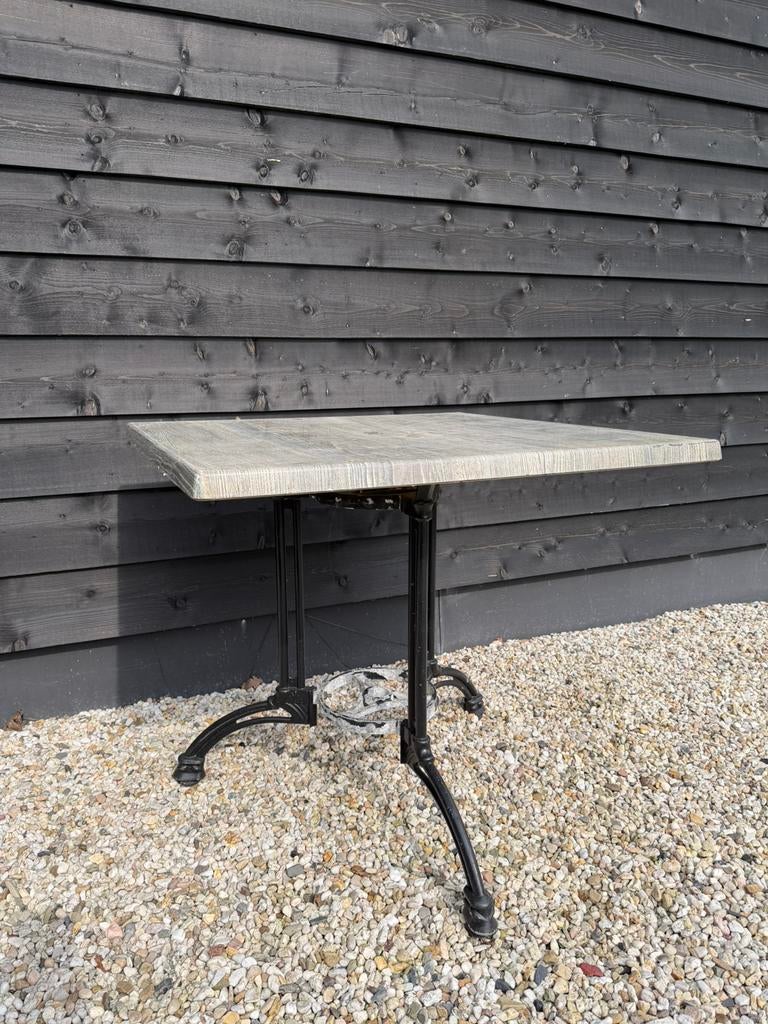 Partij Terrastafels Vierkant, Horeca, Vintage, 25 stuks, Tuin en Terras, Tuintafels, Ophalen, Gebruikt, Vierkant, Metaal