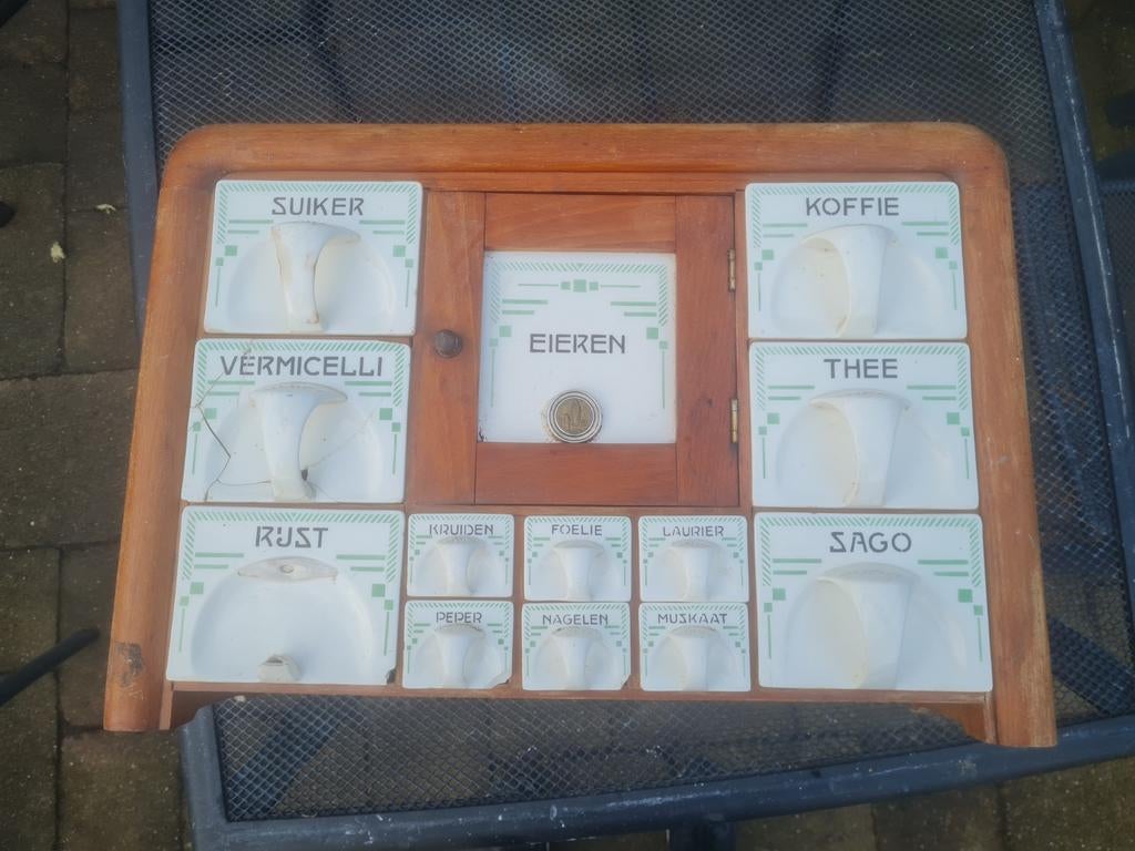 Kruidenkast Société Céramique Maestricht vintage, Ophalen