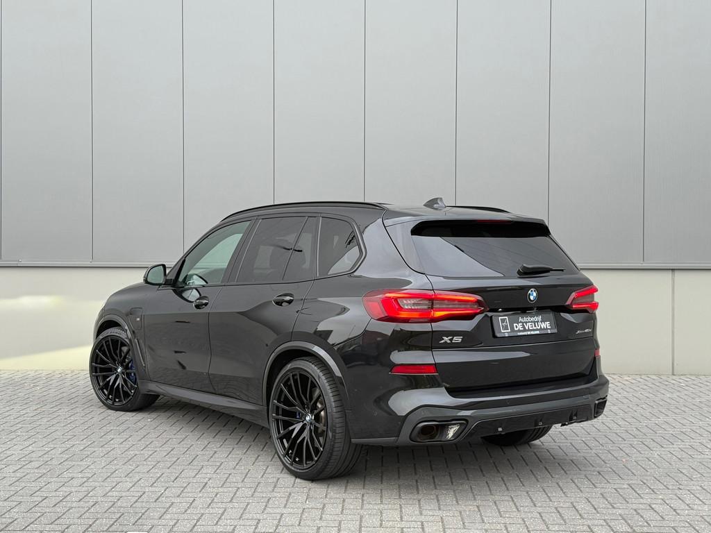 BMW X5 XDrive45e M-Sport Laser Hud H&K 360 Camera 4 wiel stu, Auto's, BMW, Automaat, Gebruikt, Met garantie (alle), Zwart
