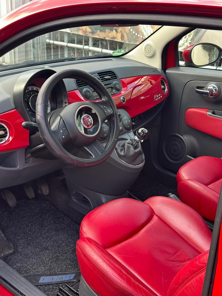 Fiat 500 1.2 C Rood pano, Voorwielaandrijving, 1242 cc, 4 cilinders, 840 kg