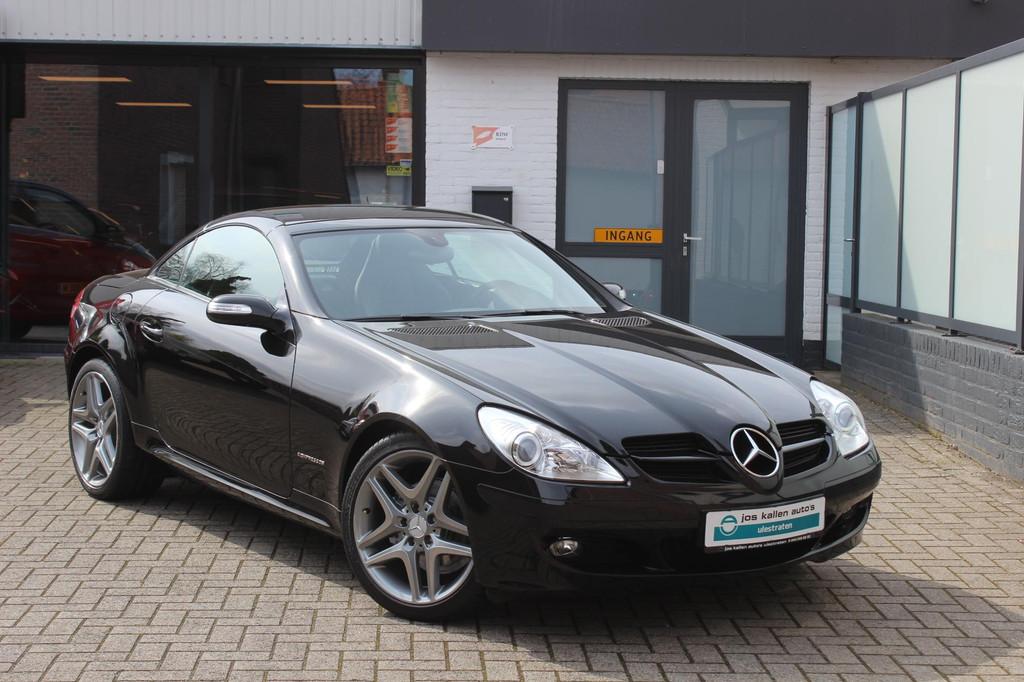 Mercedes-Benz SLK-klasse 200 Kompressor AUT, Leder, Navi, YO, Automaat, Achterwielaandrijving, Gebruikt, Zwart
