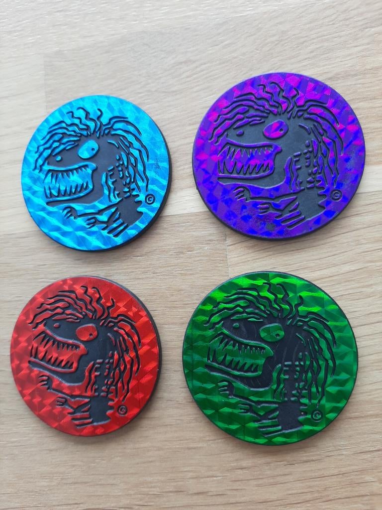 Flippo's 4 pog waddingtons - Verschillende Kleuren, Ophalen of Verzenden, Griezel, Losse flippo's