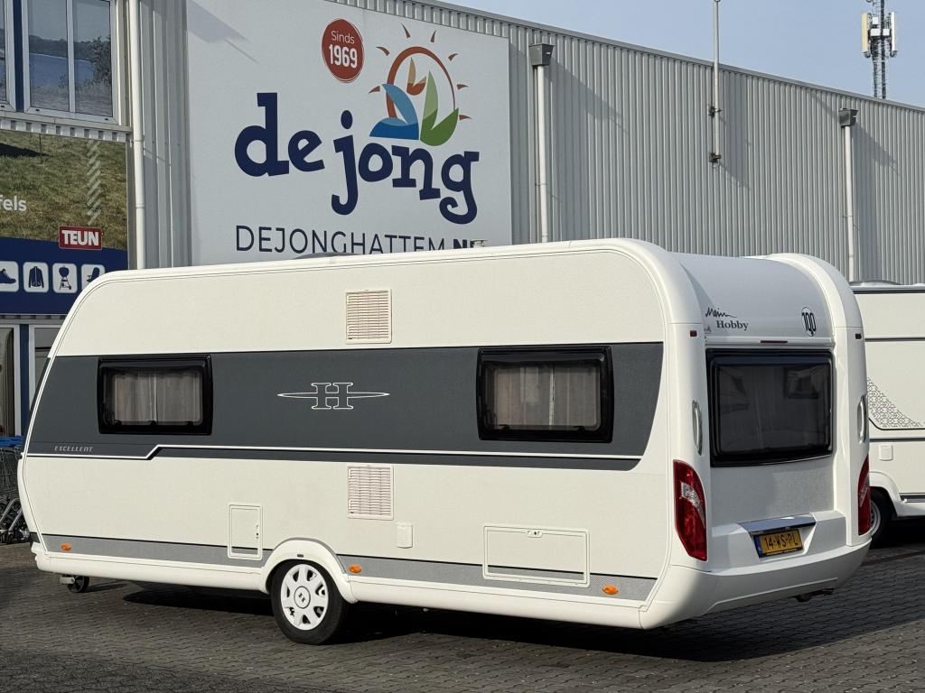 Hobby Excellent 540 UFF -rondzit-queensbed, Caravans en Kamperen, Caravans, Schokbreker, Rondzit, Hobby, Bedrijf
