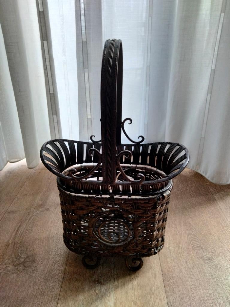 Flessenhouder/wijnfleshouder. Mand. Vintage., Ophalen, Overige materialen, Gebruikt, Minder dan 5 flessen