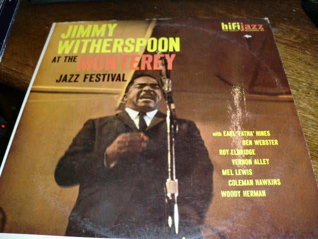 Jimmy Witherspoon  At Monterey 1959 HiFi Jazz  LP US, Gebruikt, Ophalen of Verzenden, 1940 tot 1960, 12 inch
