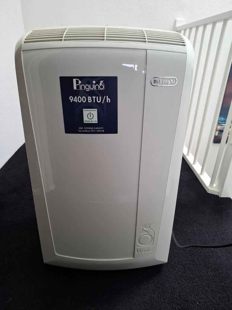 Mobiele Airco DeLonghi Pinguino 9400 BTU/u, Witgoed en Apparatuur, Airco's, Gebruikt, Minder dan 60 m³, 3 snelheden of meer, Ophalen of Verzenden