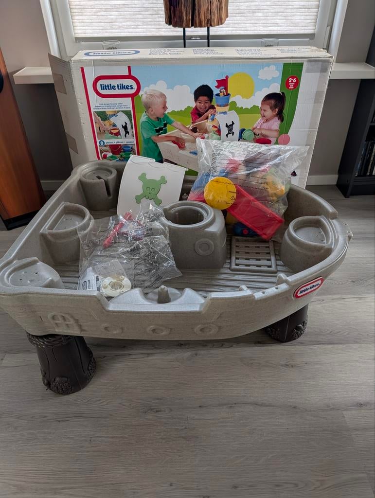 NIEUW in doos: Little Tikes  Piratenboot Watertafel, Ophalen, Nieuw