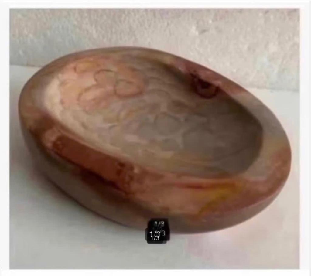 Edelsteen Mookaiet bak, kom, 19 x 12,5 x 3 cm, Ophalen of Verzenden, Zo goed als nieuw, X, X