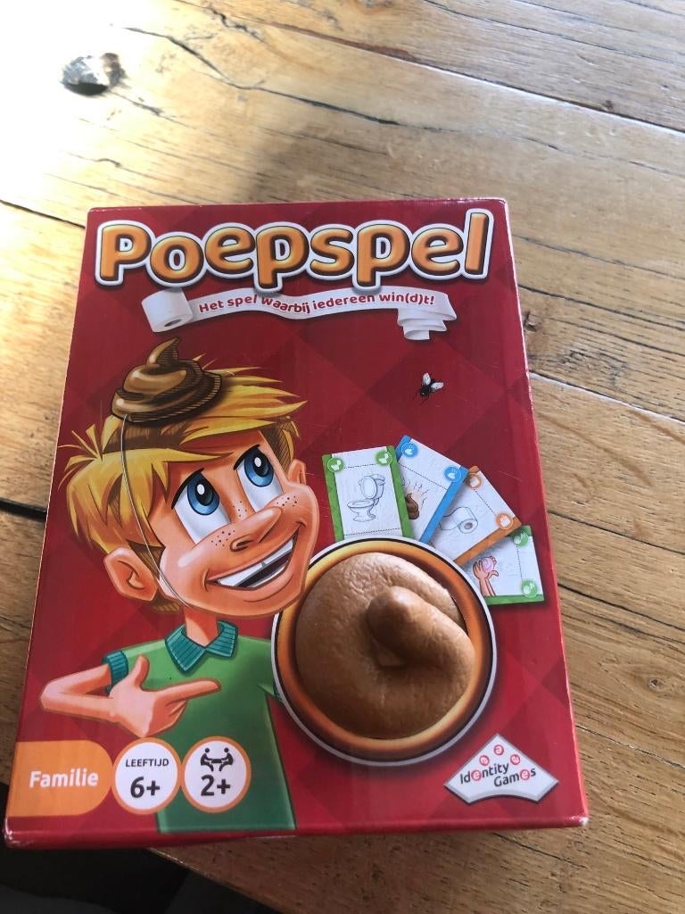 Poepspel het spel dat iedereen win(d)t!, Vijf spelers of meer, Ophalen of Verzenden, Zo goed als nieuw, Identity Games