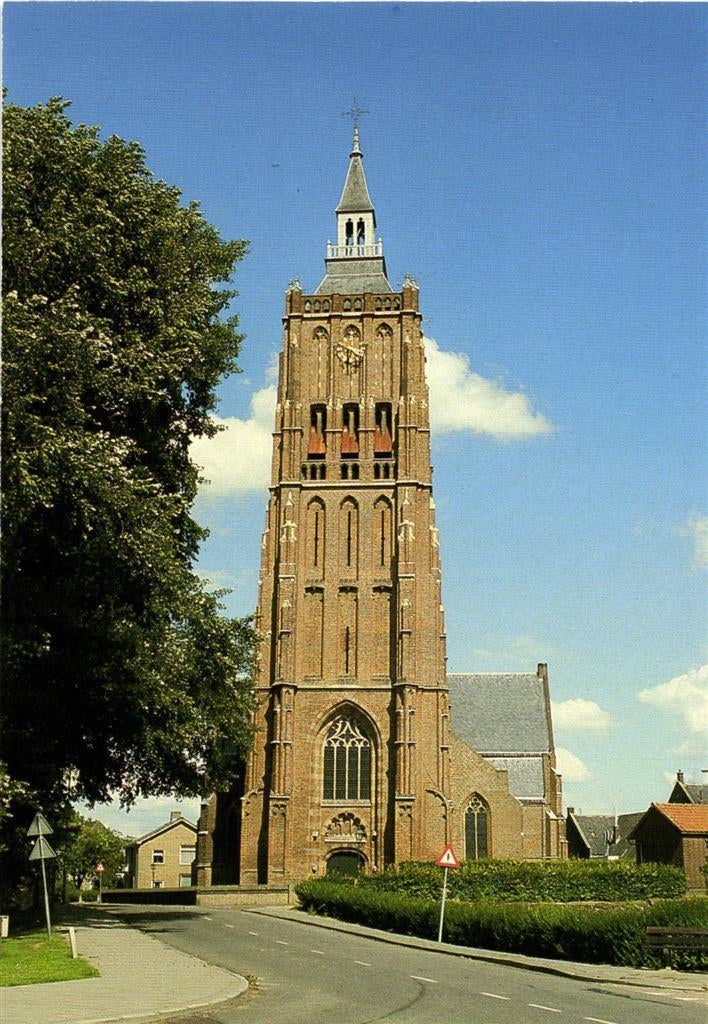 Asperen, Toren N.H. Kerk [15e eeuw] - ongelopen, Verzamelen, Ansichtkaarten | Nederland, Ophalen of Verzenden, Voor 1920, Ongelopen