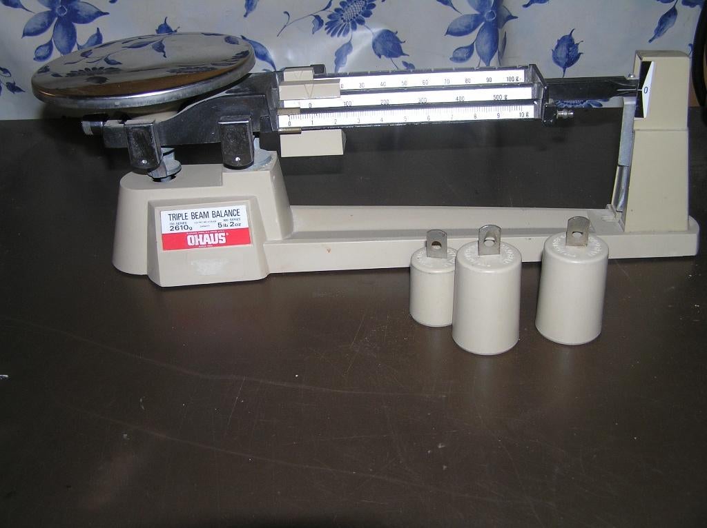 Drievoudige balans weegschaal, Ophalen of Verzenden