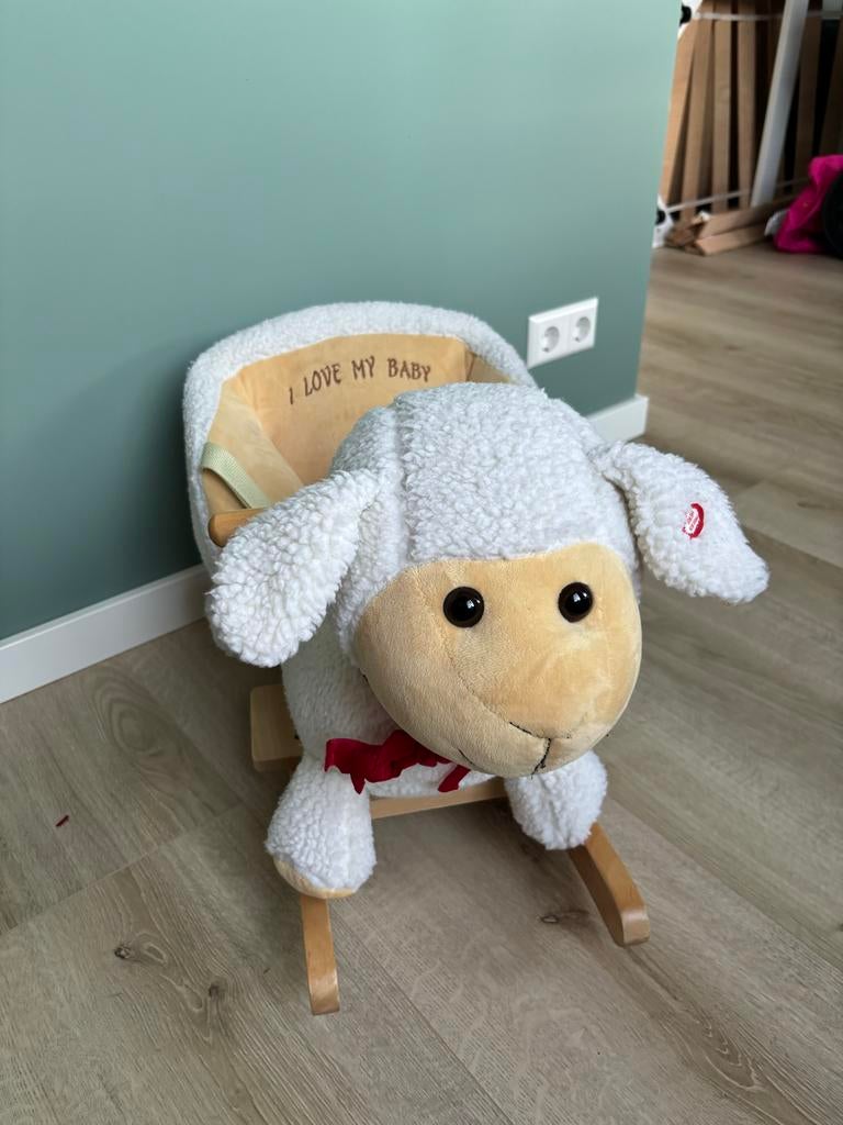 Babygo Hobbelschaap - Zacht en Veilig Hobbelplezier, Ophalen, Zo goed als nieuw, Jongen of Meisje