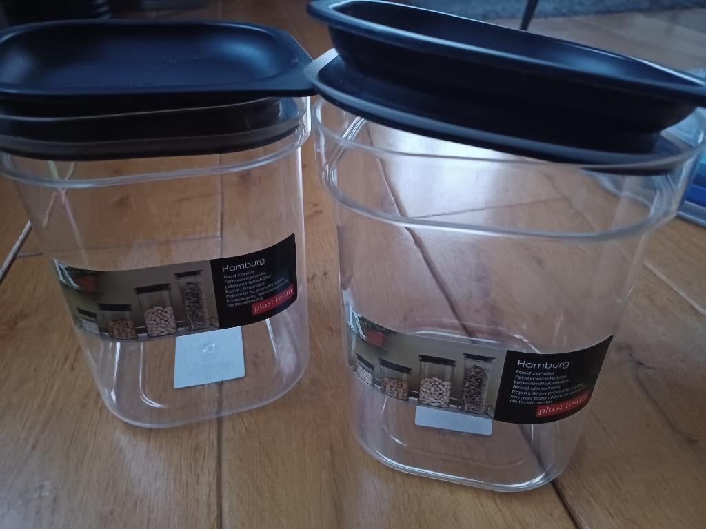 2 stuks Voorraaddoos type Hamburg - 1.6 liter / nieuw, Ophalen of Verzenden, Nieuw, Overige typen