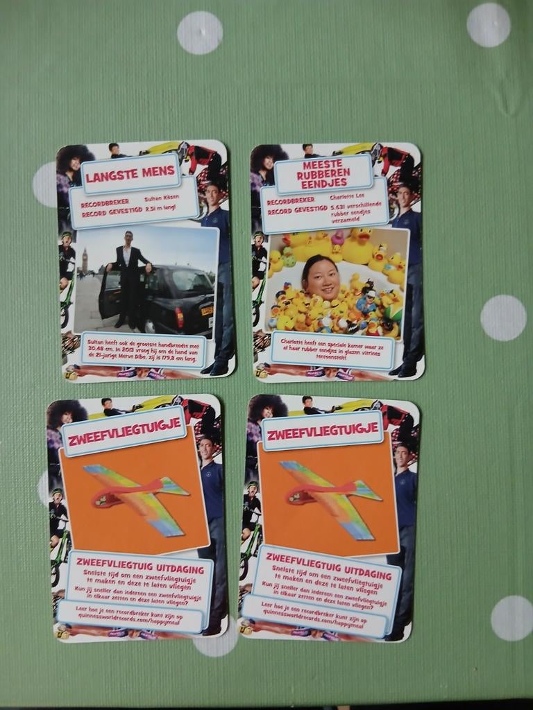 McDonalds Happy Meal Verzamelkaarten, Verzamelen, Speelgoed, Ophalen of Verzenden, Zo goed als nieuw