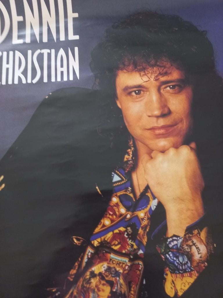 Poster Dennie Christian., Rechthoekig Staand, Ophalen of Verzenden, Zo goed als nieuw, A1 t/m A3