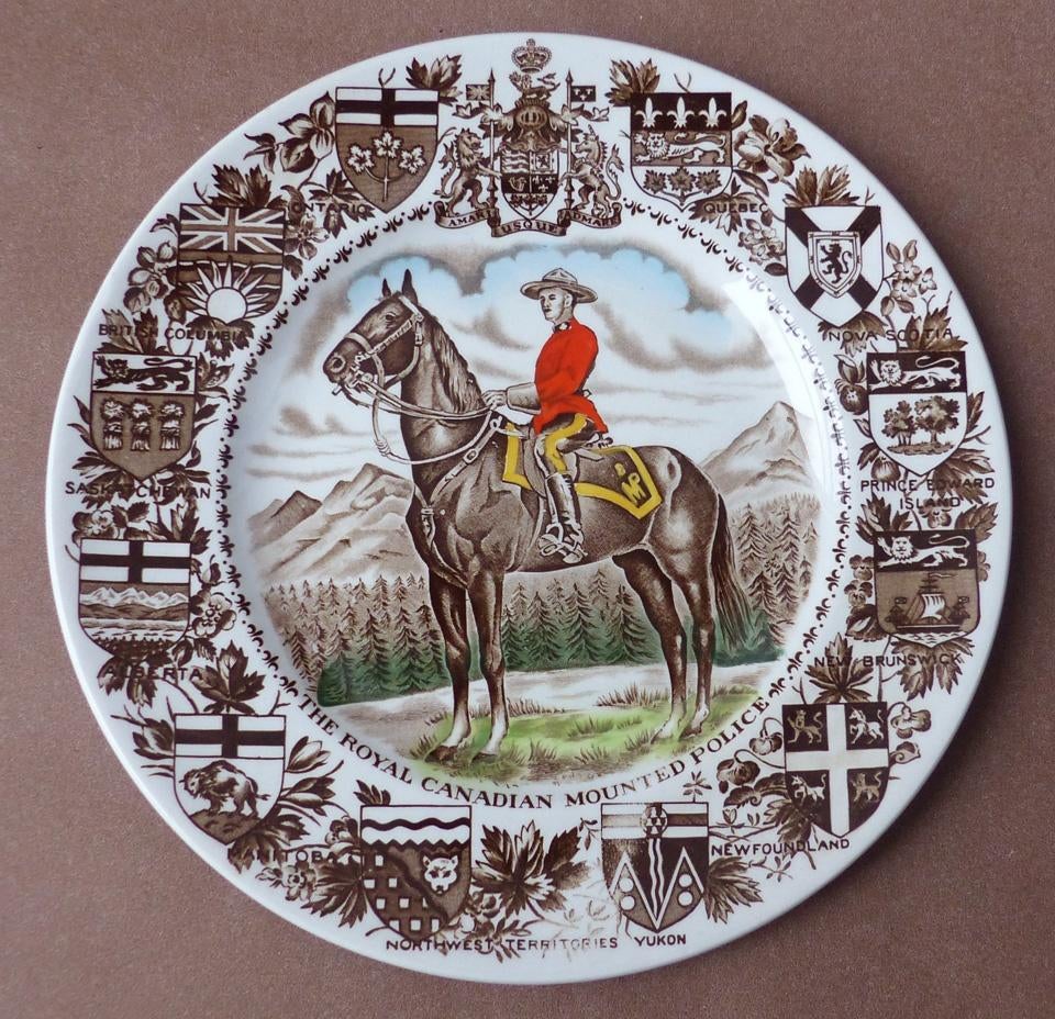 Royal Canadian Mounted Police sierbord Mounties wandbord, Ophalen of Verzenden, Gebruikt