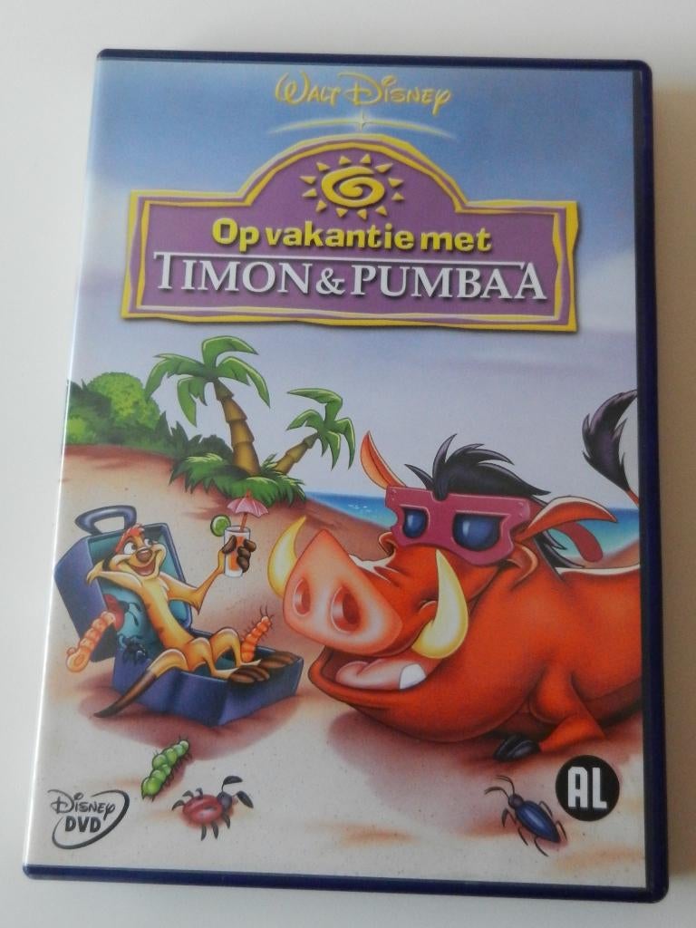 Op vakantie met Timon en Pumbaa DVD Disney, Tekenfilm, Ophalen of Verzenden, Zo goed als nieuw, Alle leeftijden