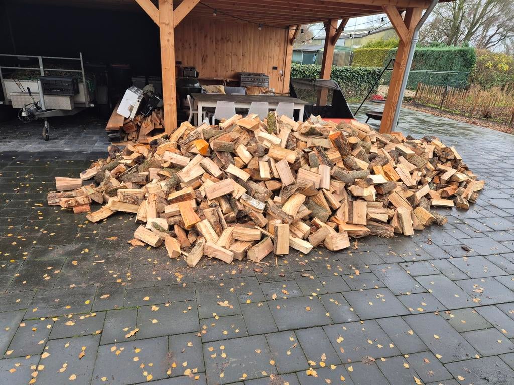 Openhaardhout, Tuin en Terras, Haardhout, 6 m³ of meer, Ophalen of Verzenden, Eikenhout, Blokken