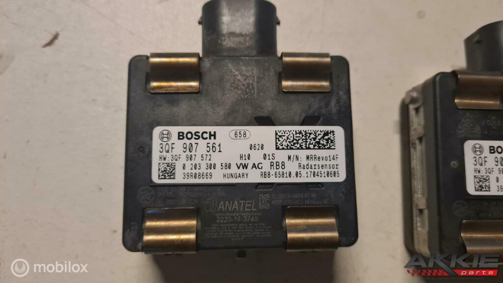 Volkswagen Radarsensor 3QF907561, Ophalen of Verzenden, Gebruikt