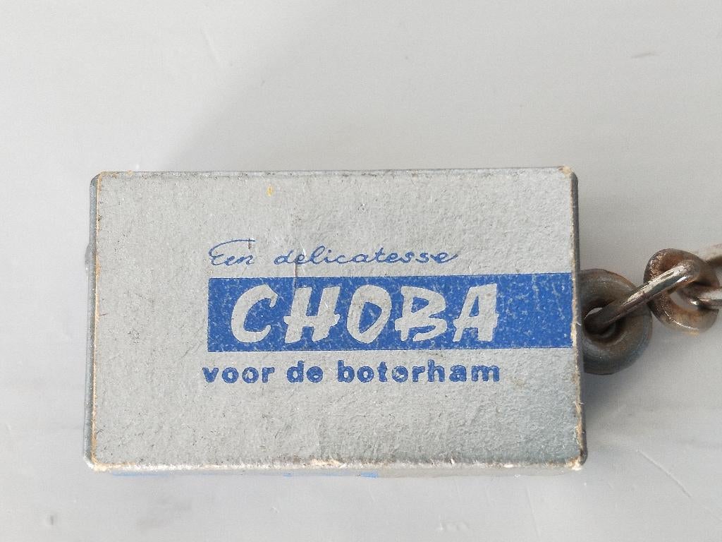 Sleutelhanger Choba - chocoladeboter - vintage, Verzamelen, Ophalen of Verzenden, Gebruikt, Merk