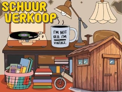 Schuur verkoop Bergentheim, Hobby en Vrije tijd, Overige Hobby en Vrije tijd, Ophalen, Zo goed als nieuw