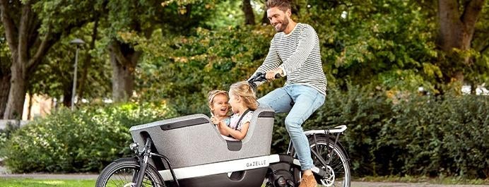 Verhuur E-bakfiets Zeeland Wolphaartsdijk Veerse Meer, Ophalen, 3 kinderen, Elektrisch, Zo goed als nieuw