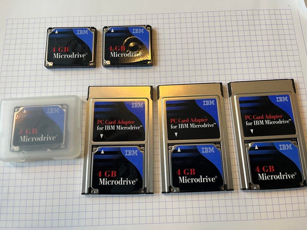 IBM microdrive 4Gb, Ophalen