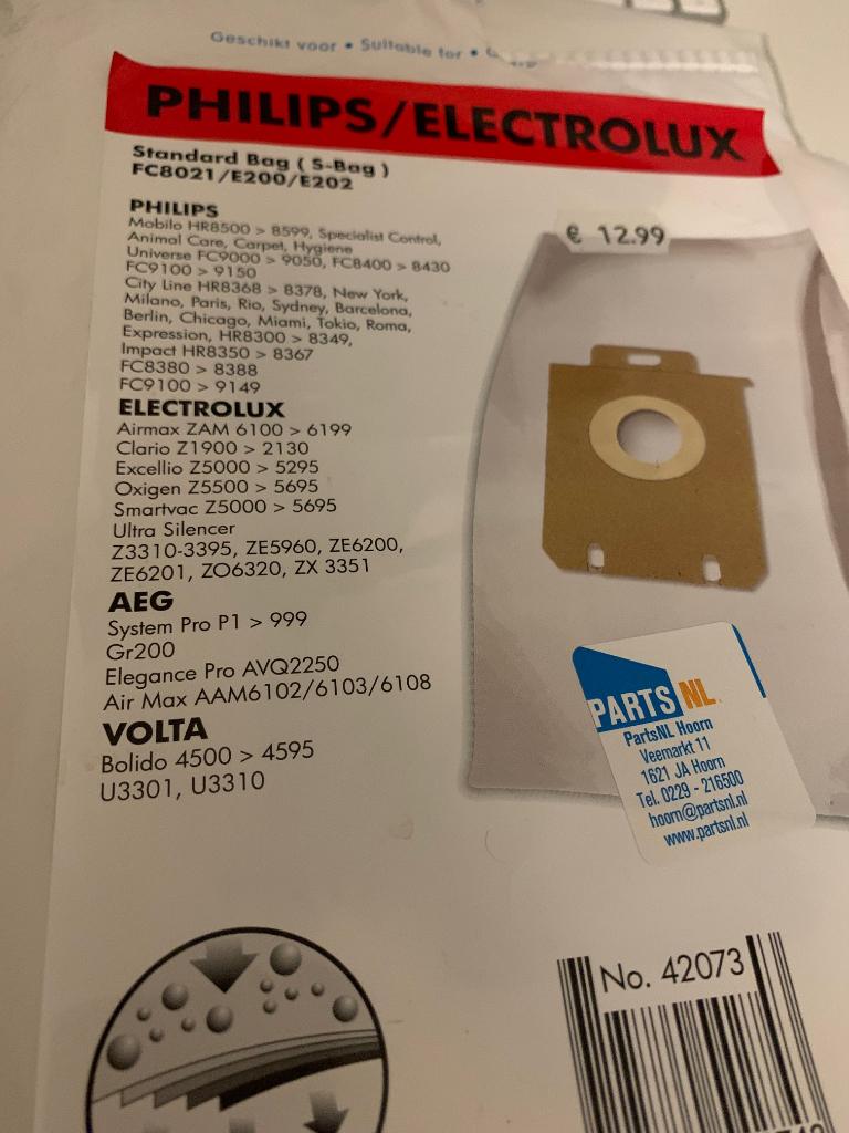 Stofzuigerzakken, Ophalen of Verzenden, Nieuw, Stofzuiger