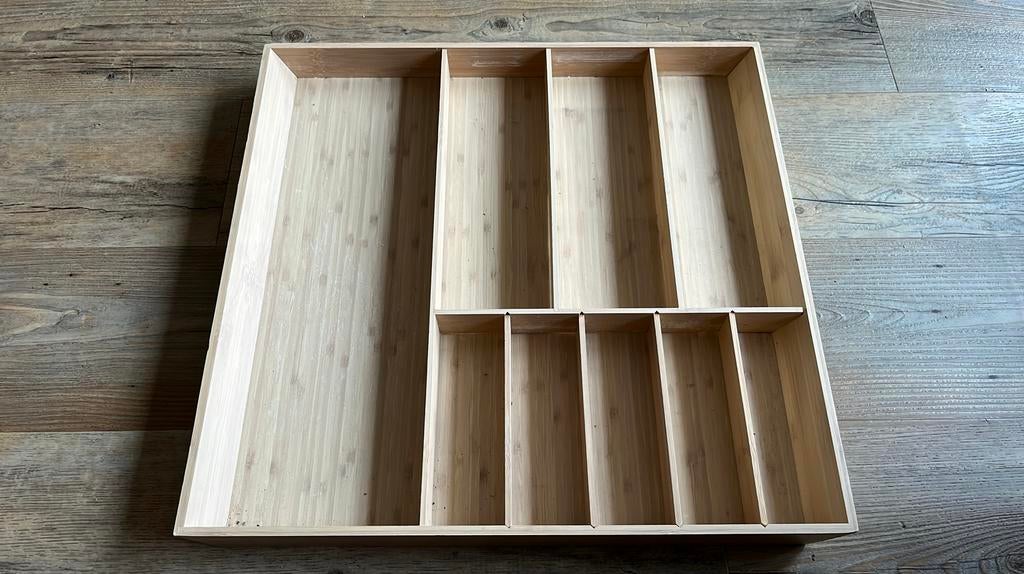 Drie verschillende bestekbakken IKEA Uppdatera (bamboe), Ophalen, Zo goed als nieuw