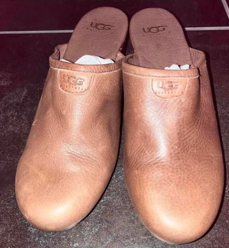 UGG SPLINTERNIEUWE clogs met bont, maat 41, Kleding | Dames, Schoenen, Bruin, Nieuw, Sandalen of Muiltjes, Ophalen of Verzenden