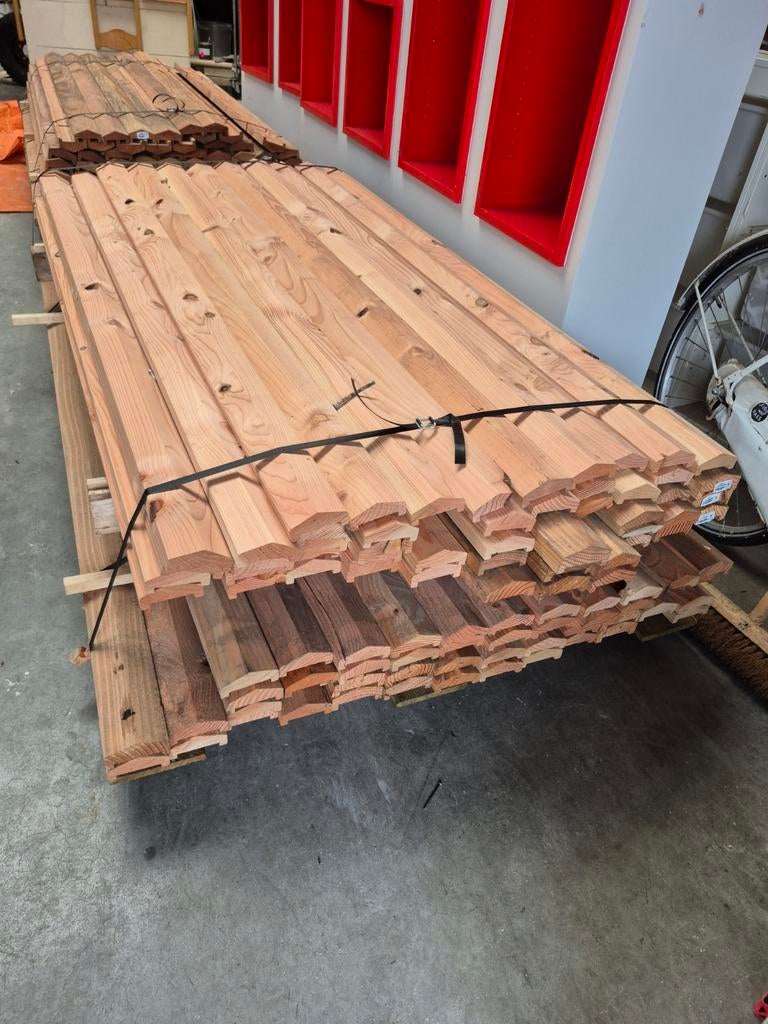 200 stuks prachtige douglas schutting afdekkap 180 lang, Ophalen of Verzenden, Nieuw, 250 cm of meer, Planken