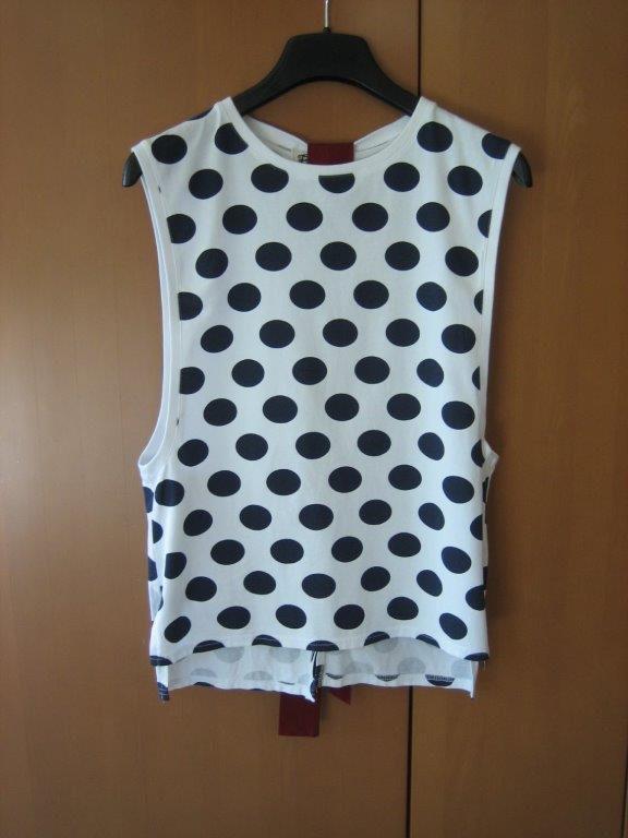 Extravagante polkadot top met linten FETISH 36-38 snazzeys, Verzenden, Wit, Nieuw, Fetish