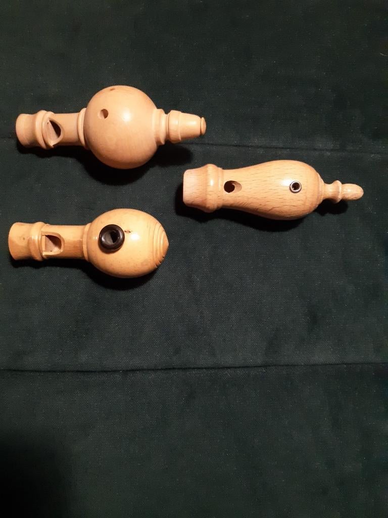 Jacht lokfluiten hout. 3 stuks. Koekoek., Hobby en Vrije tijd, Overige Hobby en Vrije tijd, Ophalen of Verzenden, Zo goed als nieuw