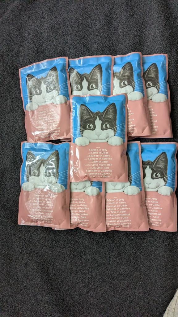 Felix in gelei, zalm 9 zakjes, Ophalen of Verzenden, Kat