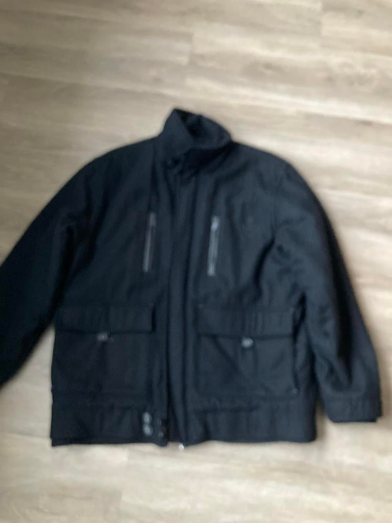 Wollen jas van Lerros zwart maat L, Ophalen of Verzenden, Zo goed als nieuw, Maat 52/54 (L), Zwart