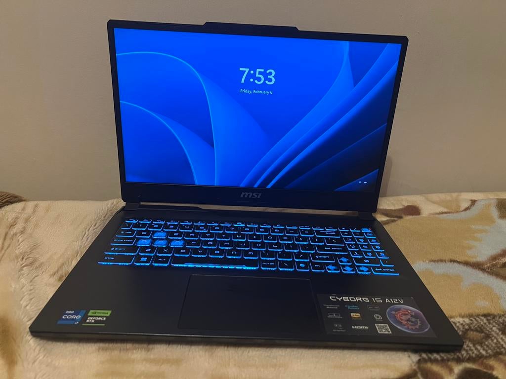 MSI Cyborg 15, Computers en Software, Windows Laptops, Zo goed als nieuw, 15 inch, SSD, 4 Ghz of meer, 16 GB, Qwerty, Met videokaart