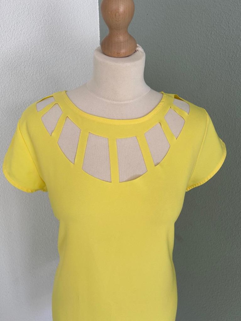 Vera & Lucy maat L gele zomer jurk NIEUW 131, Geel, Maat 42/44 (L), Nieuw, Ophalen of Verzenden