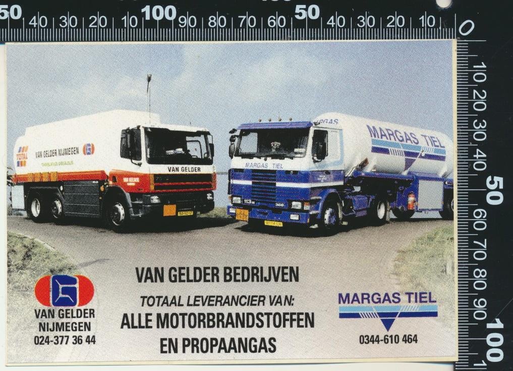 Sticker: Van Gelder Bedrijven - Daf - Nijmegen, Ophalen of Verzenden, Zo goed als nieuw, Bedrijf of Vereniging
