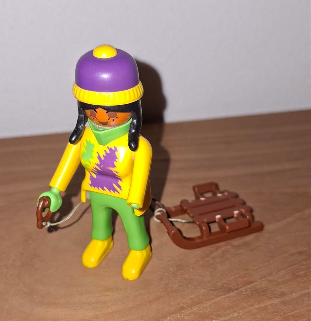 Playmobil Meisje met Slee - Winterpret!, Ophalen of Verzenden, Zo goed als nieuw, Overige typen