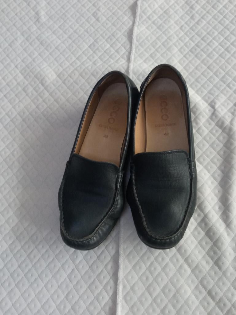 Ecoo instappers loafers maat 40, Ecco, Verzenden, Zwart, Sneakers of Gympen