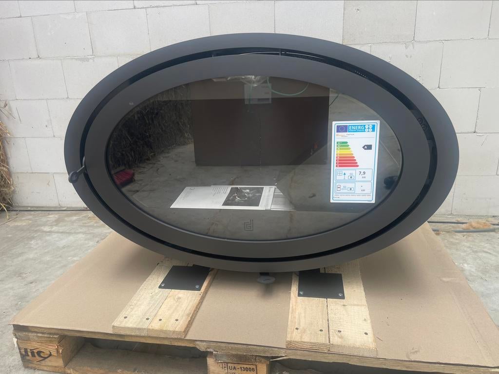 Tekoop dik geurts oval front houtkachel, Ophalen of Verzenden, Vrijstaand, Hout, Nieuw