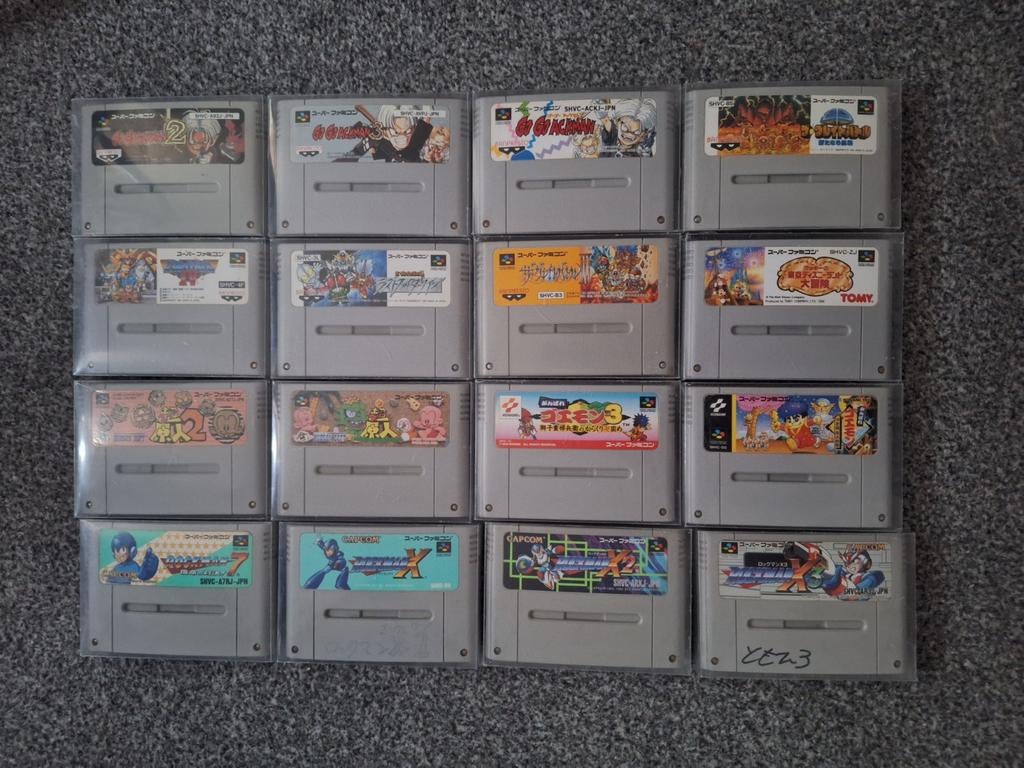 Japanse Snes spellen o.a. Rockman (megaman), Avontuur en Actie, 1 speler, Ophalen of Verzenden, Zo goed als nieuw