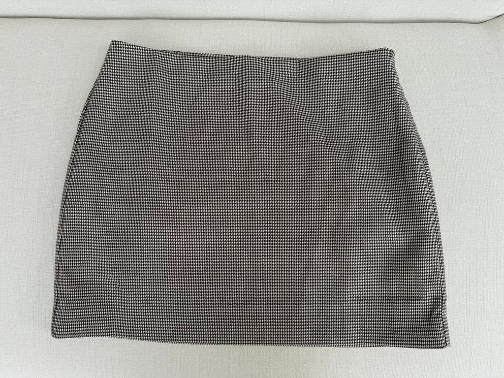 Nieuwe ruiten rokje Mango maat L!, Bruin, Maat 42/44 (L), Nieuw, Ophalen of Verzenden