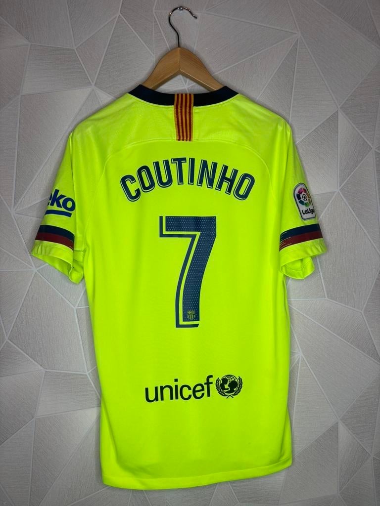 FC Barcelona Uit 2018/2019 Coutinho, Maat M, Ophalen of Verzenden, Zo goed als nieuw, Shirt