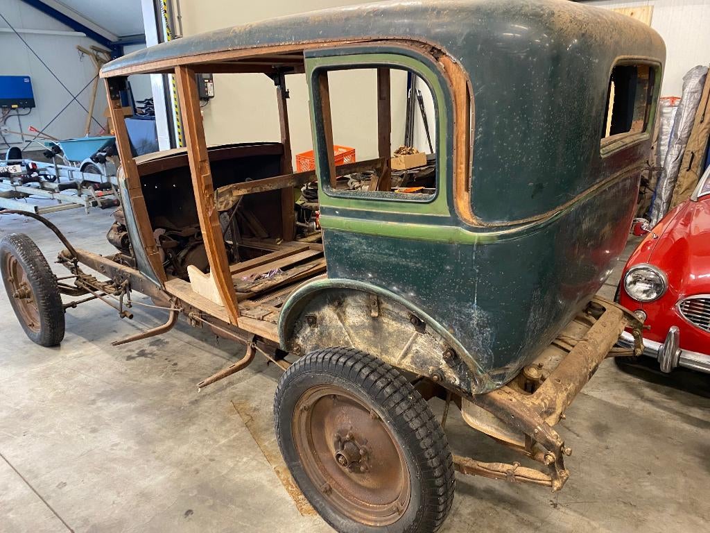 chevrolet international 1929 en a ford oldtimer project, Auto's, Stof, Beige, Chevrolet, Zwart