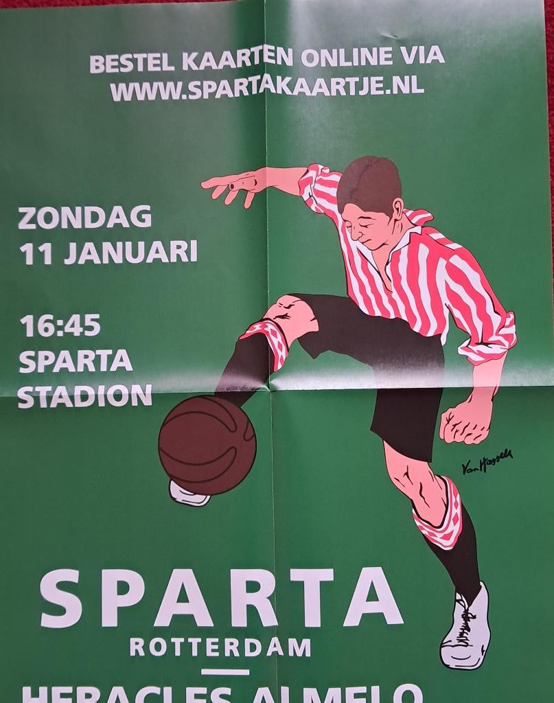 Sparta - Heracles 2025/2026, Ophalen of Verzenden, Nieuw, Sparta, Poster, Plaatje of Sticker